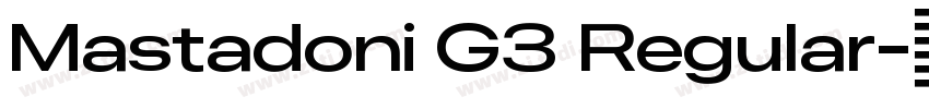 Mastadoni G3 Regular字体转换